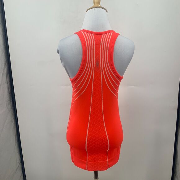 Athleta Finish Fast Line Tank Top Womens XS Extra Small Flame Racerback Ruched - Picture 6 of 11